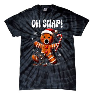 Christmas Gingerbread Man Oh Snap Outfit Pajama Tie-Dye T-Shirt