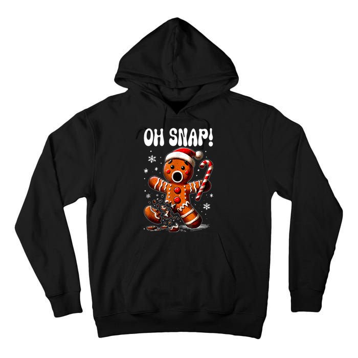 Christmas Gingerbread Man Oh Snap Outfit Pajama Tall Hoodie