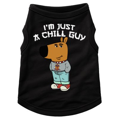 Chill Guy Meme Character Funny IM Just A Chill Guy Dog Doggie Tank