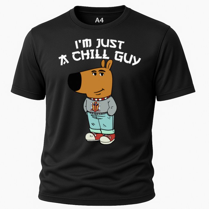 Chill Guy Meme Character Funny IM Just A Chill Guy Dog Cooling Performance Crew T-Shirt