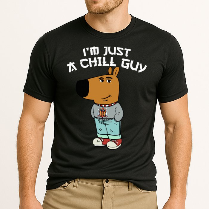 Chill Guy Meme Character Funny IM Just A Chill Guy Dog Cooling Performance Crew T-Shirt