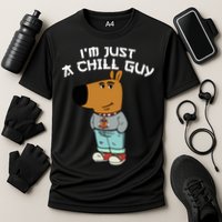 Chill Guy Meme Character Funny IM Just A Chill Guy Dog Cooling Performance Crew T-Shirt