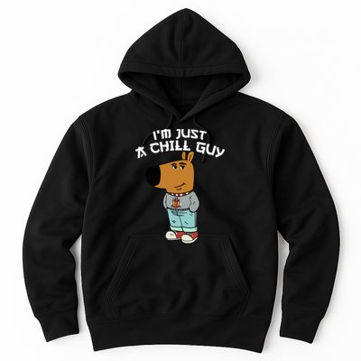 Chill Guy Meme Character Funny IM Just A Chill Guy Dog Hoodie