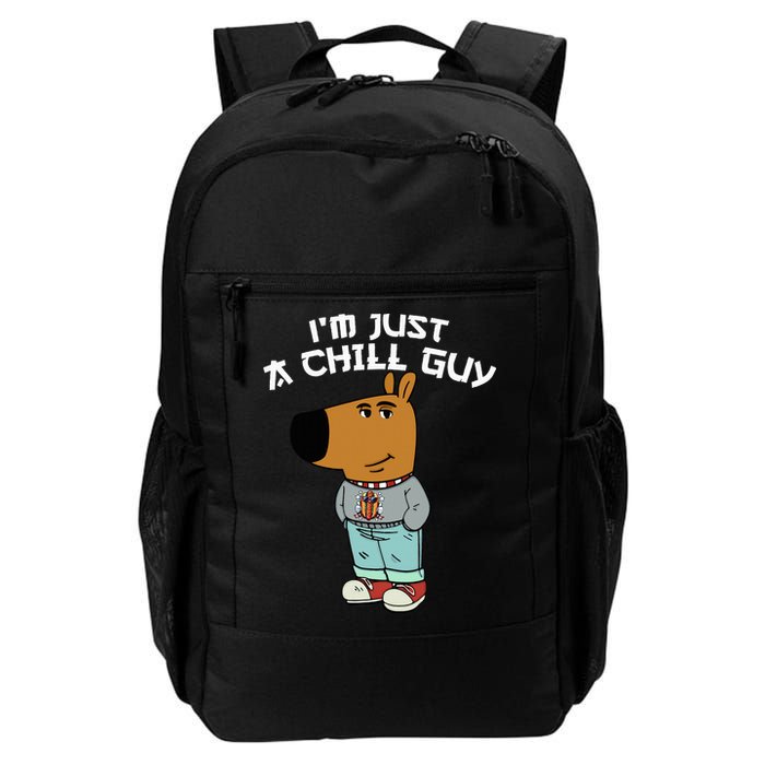 Chill Guy Meme Character Funny IM Just A Chill Guy Dog Backpack