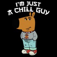 Chill Guy Meme Character Funny IM Just A Chill Guy Dog 16 in Basic Backpack