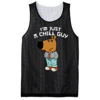 Chill Guy Meme Character Funny IM Just A Chill Guy Dog Mesh Reversible Basketball Jersey Tank