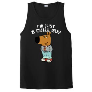 Chill Guy Meme Character Funny IM Just A Chill Guy Dog PosiCharge Competitor Tank