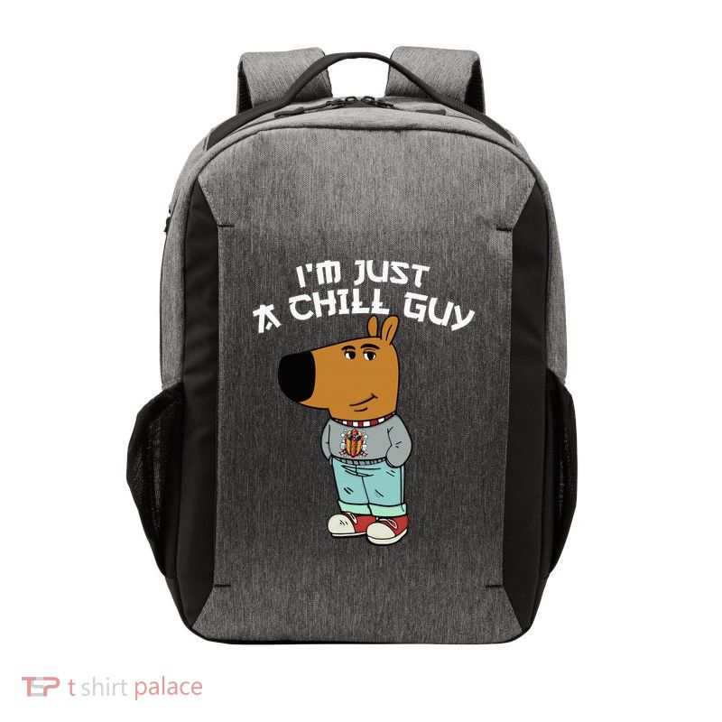 Chill Guy Meme Character Funny IM Just A Chill Guy Dog Vector Backpack