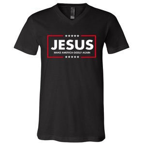 Christian Gifts Make America Godly Again V-Neck T-Shirt