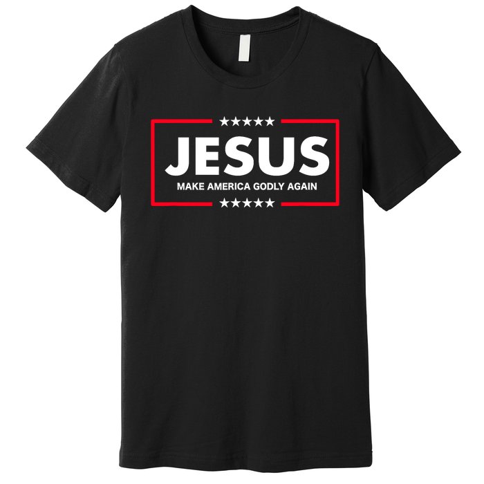 Christian Gifts Make America Godly Again Premium T-Shirt