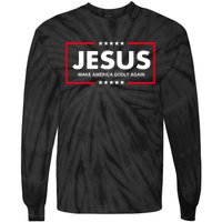 Christian Gifts Make America Godly Again Tie-Dye Long Sleeve Shirt