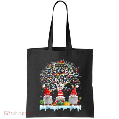 Cute Gnomes Merry Christmas Light Family Gnome Xmas Matching Bag