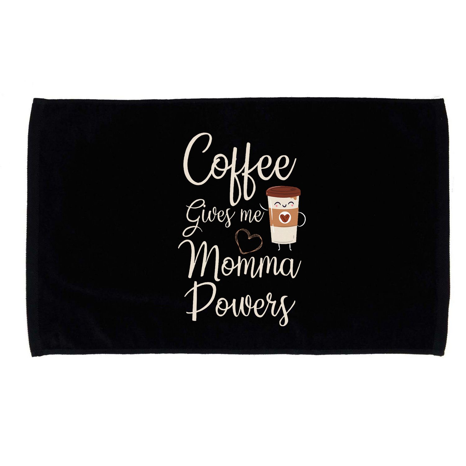 Coffee Gives Me Momma Powers MotherS Day Coffee Mom Microfiber Hand Towel