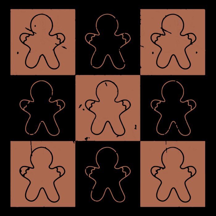 Checkered Gingerbread Man Retro City Backpack