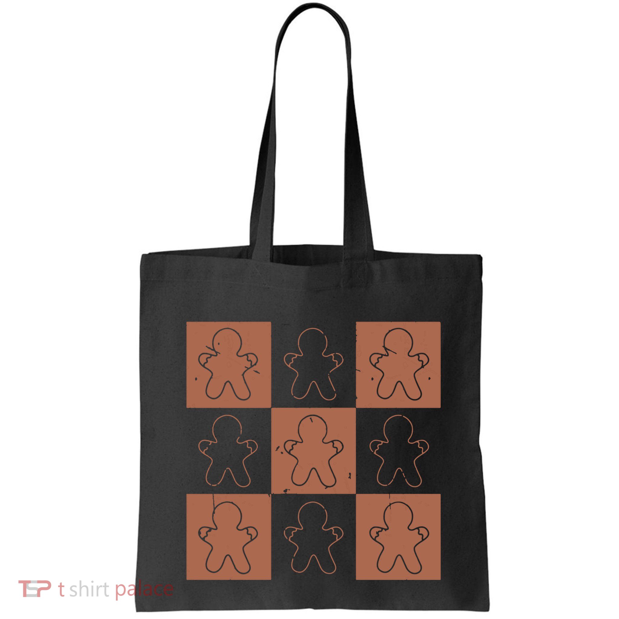Checkered Gingerbread Man Retro Bag