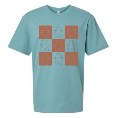 Checkered Gingerbread Man Retro Sueded Cloud Jersey T-Shirt