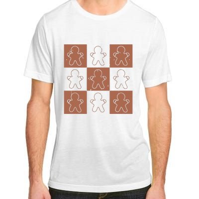 Checkered Gingerbread Man Retro Adult ChromaSoft Performance T-Shirt