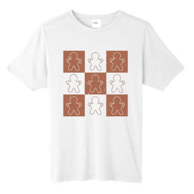 Checkered Gingerbread Man Retro Tall Fusion ChromaSoft Performance T-Shirt