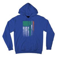 Car Guy Mechanic Gift St Patrick's Day Irish American Flag Cute Gift Hoodie