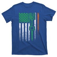 Car Guy Mechanic Gift St Patrick's Day Irish American Flag Cute Gift T-Shirt