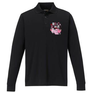 Cute Ghost Mean Ghouls Funny Halloween Costume Spooky Season Performance Long Sleeve Polo