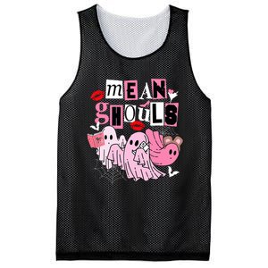 Cute Ghost Mean Ghouls Funny Halloween Costume Spooky Season Mesh Reversible Basketball Jersey Tank