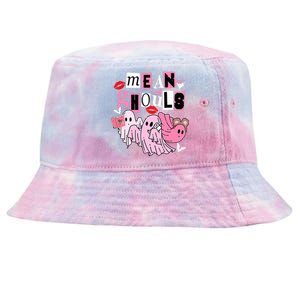 Cute Ghost Mean Ghouls Funny Halloween Costume Spooky Season Tie-Dyed Bucket Hat