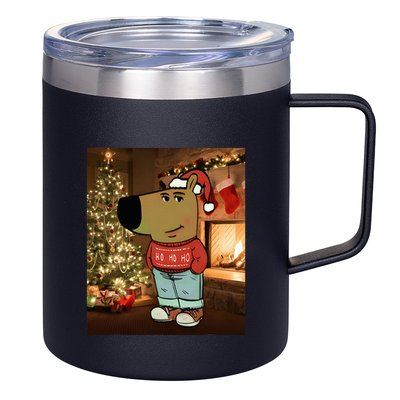 Chill Guy Meme Costume Funny Chill Guy Meme 12oz Stainless Steel Coffee Mug