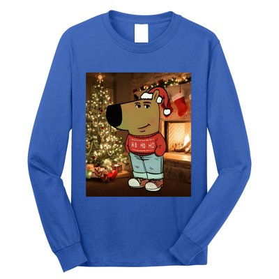 Chill Guy Meme Costume Funny Chill Guy Meme Long Sleeve Shirt