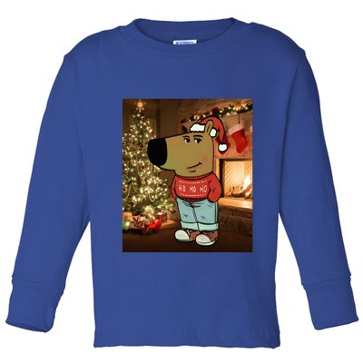 Chill Guy Meme Costume Funny Chill Guy Meme Toddler Long Sleeve Shirt