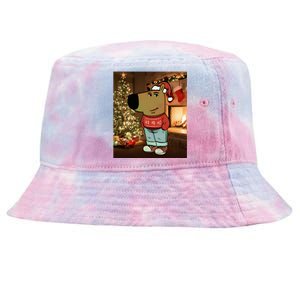 Chill Guy Meme Costume Funny Chill Guy Meme Tie-Dyed Bucket Hat