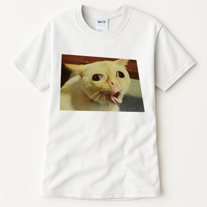 Cat Gagging Meme Tall T-Shirt