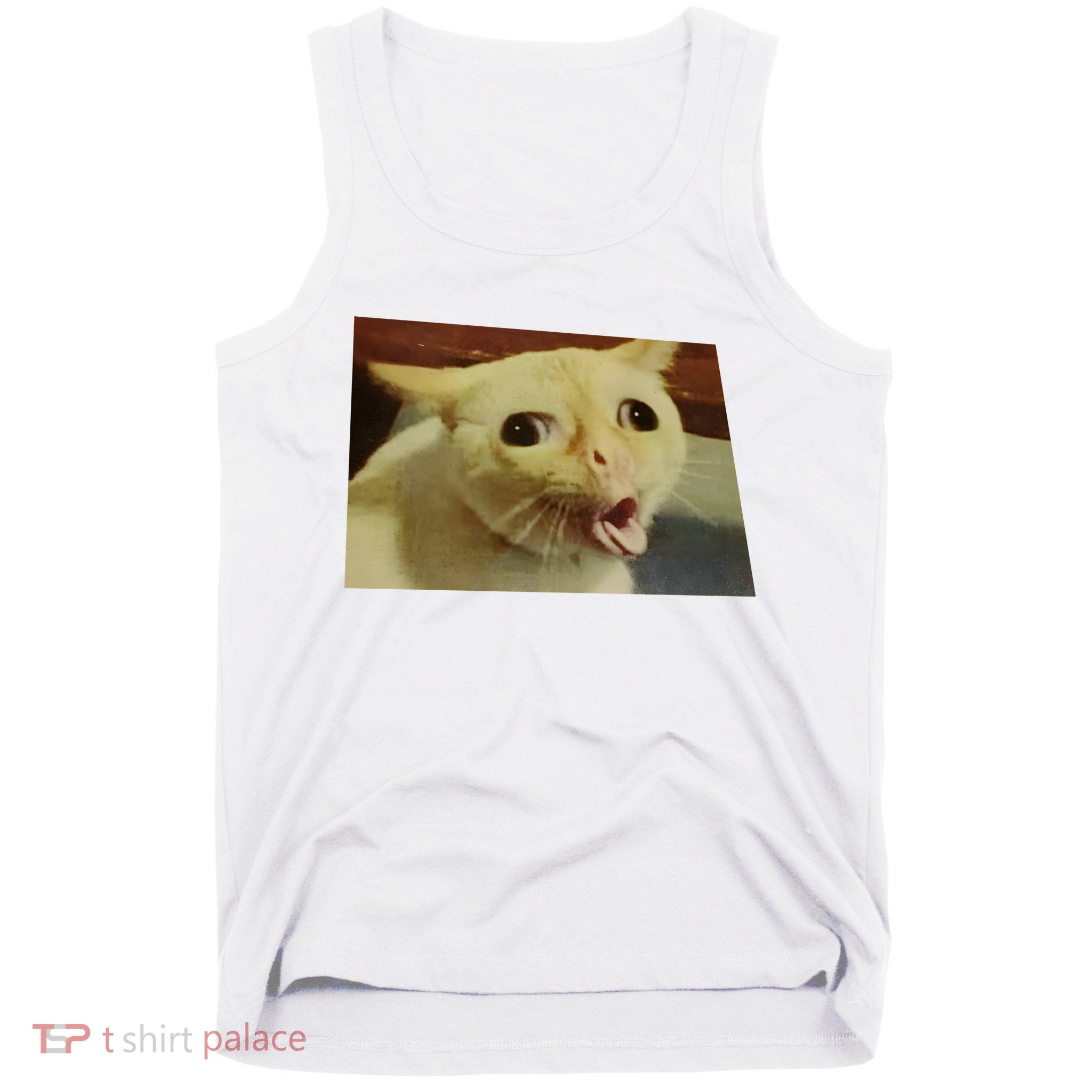 Cat Gagging Meme Tank Top
