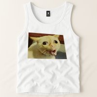 Cat Gagging Meme Tank Top