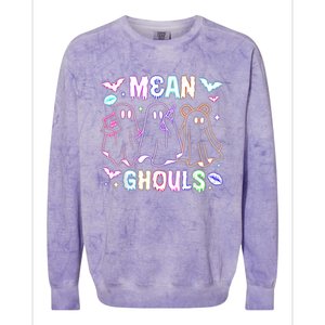 Cute Ghost Mean Ghouls Funny Halloween Costume Spooky Season Colorblast Crewneck Sweatshirt