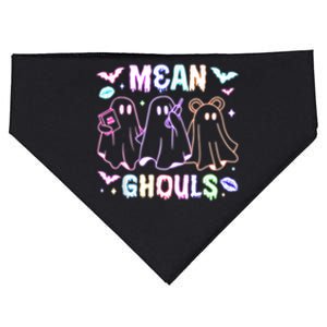 Cute Ghost Mean Ghouls Funny Halloween Costume Spooky Season USA-Made Doggie Bandana