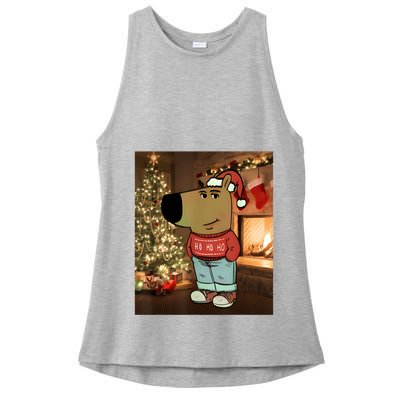 Chill Guy Meme Costume Funny Chill Guy Meme Ladies PosiCharge Tri-Blend Wicking Tank