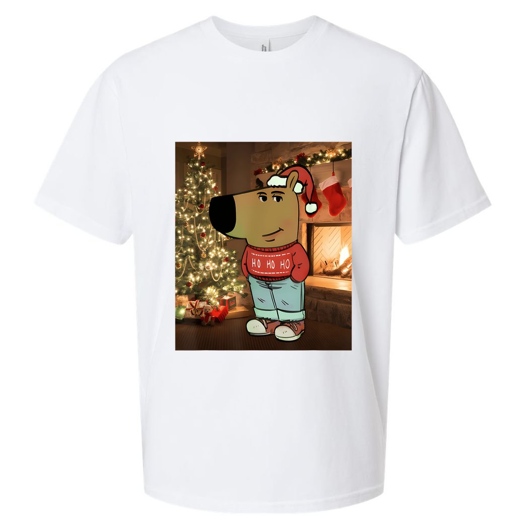 Chill Guy Meme Costume Funny Chill Guy Meme Sueded Cloud Jersey T-Shirt