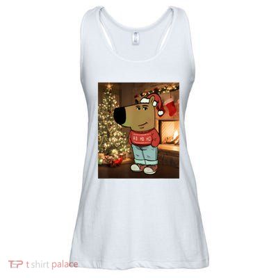 Chill Guy Meme Costume Funny Chill Guy Meme Ladies Essential Flowy Tank