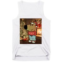 Chill Guy Meme Costume Funny Chill Guy Meme Tank Top