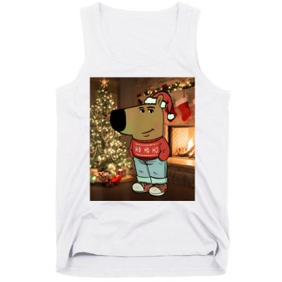 Chill Guy Meme Costume Funny Chill Guy Meme Tank Top