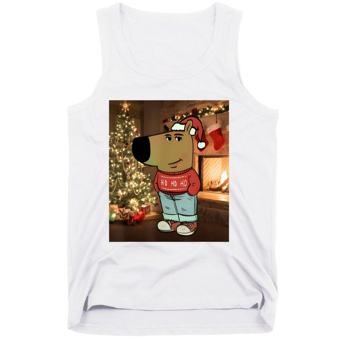 Chill Guy Meme Costume Funny Chill Guy Meme Tank Top