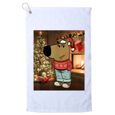 Chill Guy Meme Costume Funny Chill Guy Meme Golf Towel