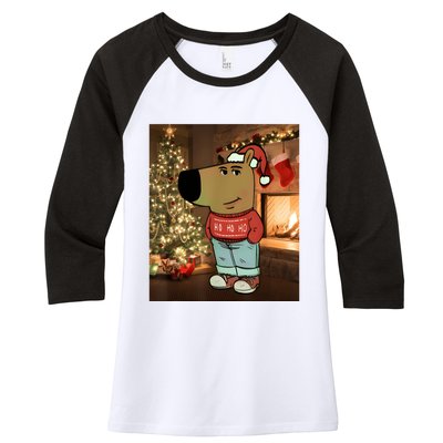 Chill Guy Meme Costume Funny Chill Guy Meme Women's Tri-Blend 3/4-Sleeve Raglan Shirt