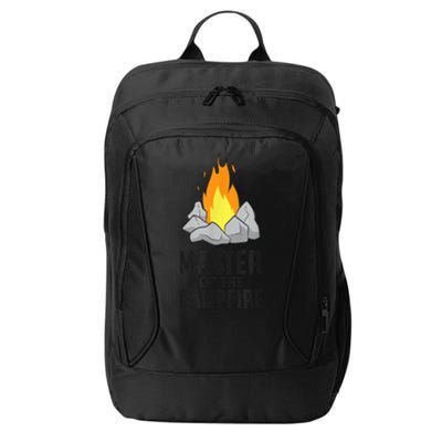 Camper Gift Master Of The Campfire Outdoor Camping City Backpack