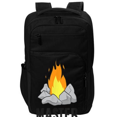 Camper Gift Master Of The Campfire Outdoor Camping Impact Tech Backpack