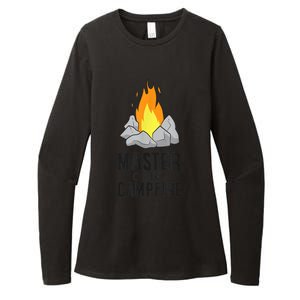 Camper Gift Master Of The Campfire Outdoor Camping Womens CVC Long Sleeve Shirt