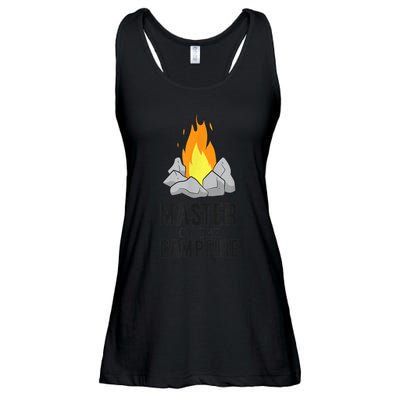 Camper Gift Master Of The Campfire Outdoor Camping Ladies Essential Flowy Tank