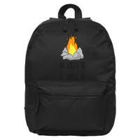 Camper Gift Master Of The Campfire Outdoor Camping 16 in Basic Backpack