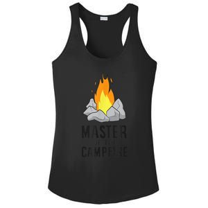 Camper Gift Master Of The Campfire Outdoor Camping Ladies PosiCharge Competitor Racerback Tank